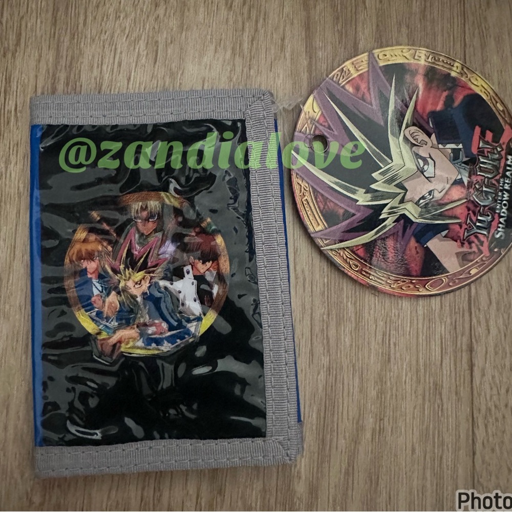 vintage 1996 Yu-Gi-Oh! trifold wallet NEW